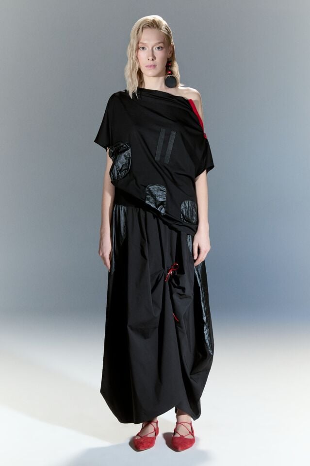 Cep Detaylı Tasarım Etek