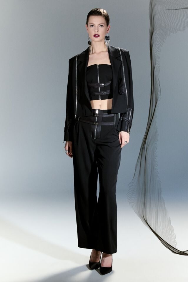 Siyah Tasarım Ceket