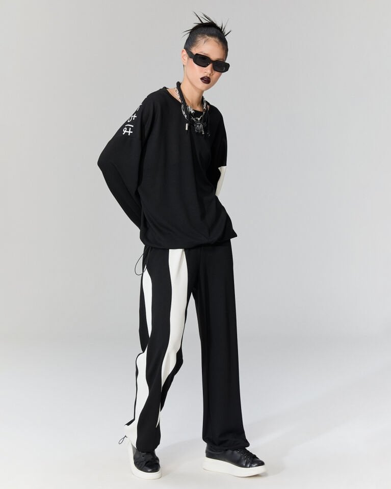 Siyah Beyaz Pantolon