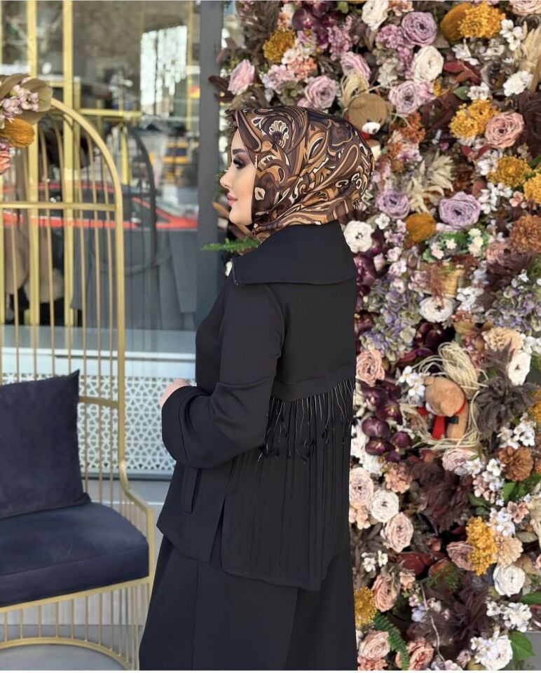 Arkası Tüylü Takım (siyah)