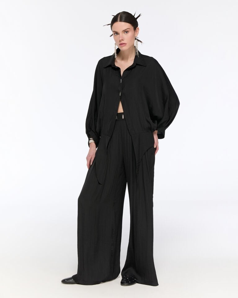 Siyah Tasarım Gömlek