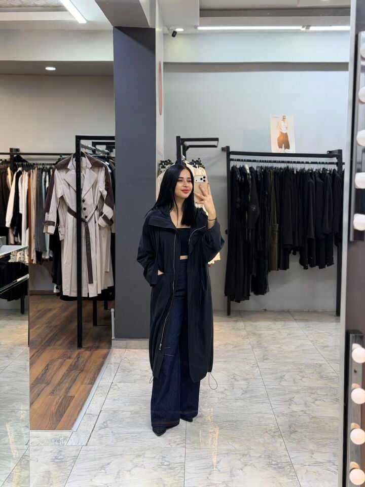 Trench (siyah)